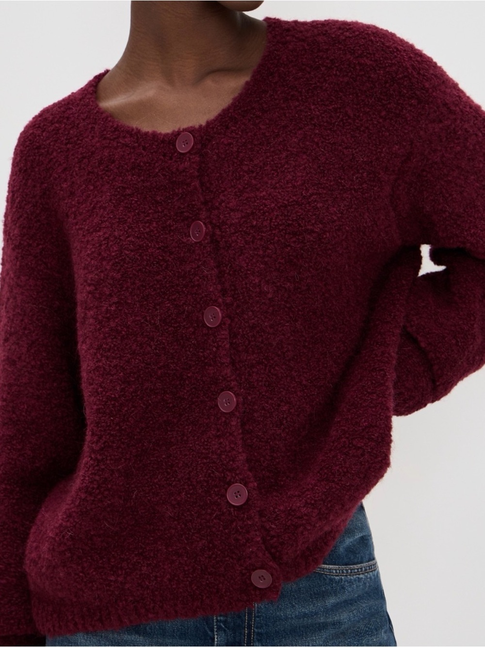 American Vintage Burgundy Zolly Cardigan